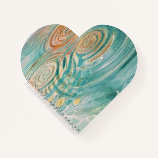 Rimpels van Tranquiliteit Abstracte Waterharmonie Notitieboek (Voorkant)