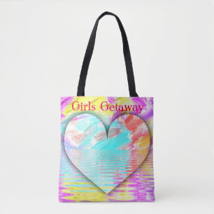 rimpels voor het kunstwater "Girls Getaway" Tote Bag
