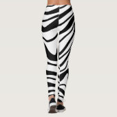 Rimpels Zwart en Wit Leggings (Achterkant)