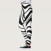 Rimpels Zwart en Wit Leggings (Links)
