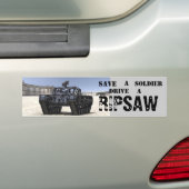 Rimpzaagbumpersticker Bumpersticker (Op auto)
