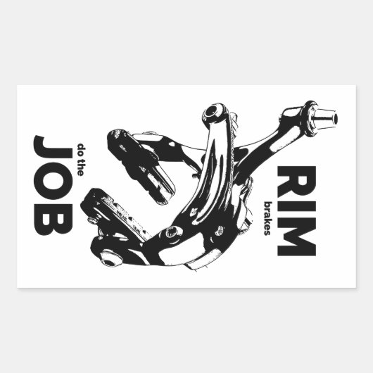 Rimremmen doen de taakcyclus rechthoekige sticker (Voorkant)