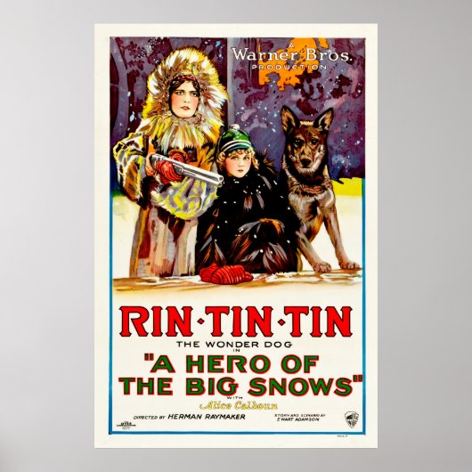 Rin Tin - tin - de Wonder Dog Poster (Voorkant)