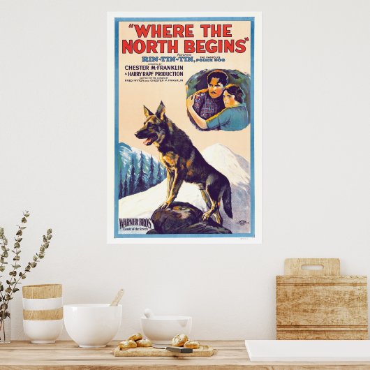 Rin Tin Tin - waar het noorden begint Poster (Keuken)