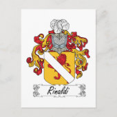 Rinaldi Family Crest Briefkaart (Voorkant)