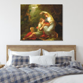 Rinaldo en Armida, 1771 (olie op doek) Canvas Afdruk (Insitu (Slaapkamer))