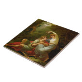 Rinaldo en Armida, 1771 (olie op doek) Tegeltje (Zijkant)