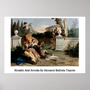 Rinaldo en Armida van Giovanni Battista Tiepolo Poster