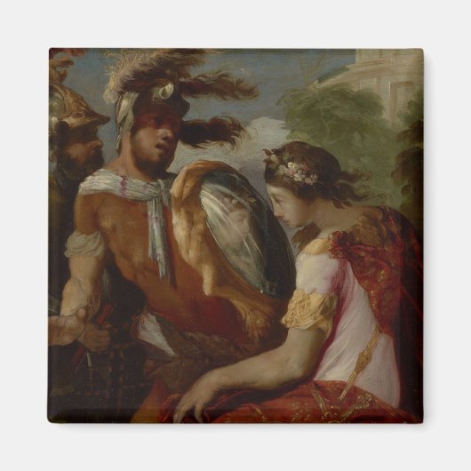 Rinaldo en de Mirror-Shield, c.1650-55 Magneet (Voorkant)