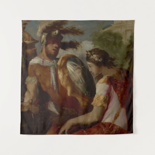 Rinaldo en de Mirror-Shield, c.1650-55 Wandkleed (Voorkant)