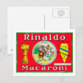 Rinaldo Macaroni LabelPhiladelphia, PA Briefkaart (Voorkant / Achterkant)