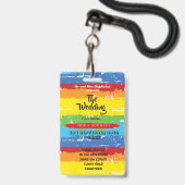 Rinbow Fun voor weddenschapsfestival Badge (Voorzijde met lanyard)
