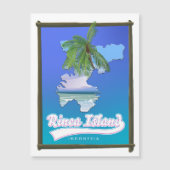 Rinca eiland Indonesië reis kaart (Voorkant)