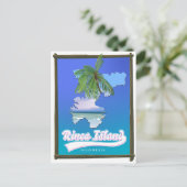 Rinca eiland Indonesië reis kaart (Staand voorkant)