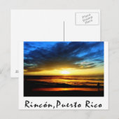 Rincón Beach Puerto Rico Briefkaart (Voorkant / Achterkant)