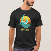 Rincon Beach Surfing California Ventura Surf T-shirt (Voorkant)