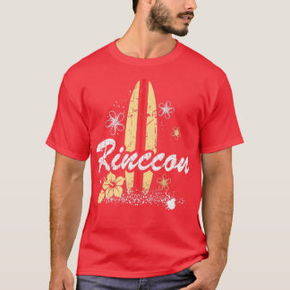 Rincon California Beach met Surfboard Distress T-shirt