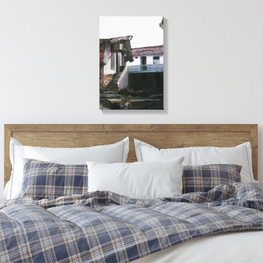 Rincón de Centulle (Lugo)/Nook of Centulle (Lugo) Canvas Afdruk (Insitu (Slaapkamer))