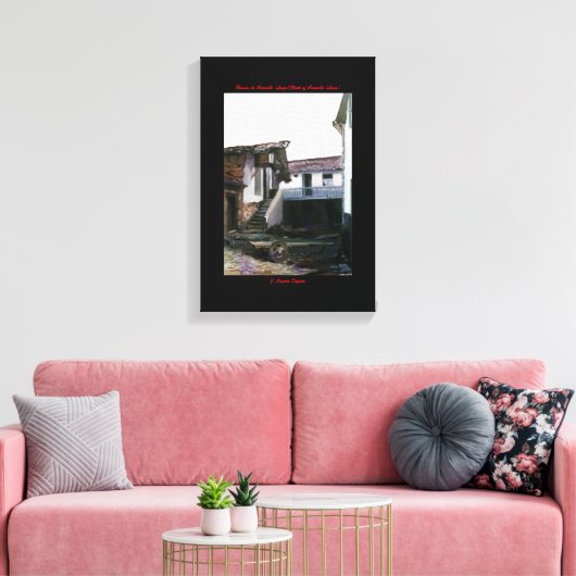 Rincón de Centulle (Lugo)/Nook of Centulle (Lugo) Canvas Afdruk (Insitu (Woonkamer))