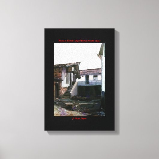 Rincón de Centulle (Lugo)/Nook of Centulle (Lugo) Canvas Afdruk (Voorkant)