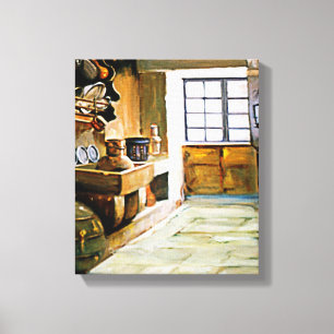Rincón gallego (Apunte)/Galicië nok (Sketch) Canvas Afdruk