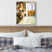 Rincón gallego (Apunte)/Galicië nok (Sketch) Canvas Afdruk (Insitu (Slaapkamer))
