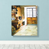 Rincón gallego (Apunte)/Galicië nok (Sketch) Canvas Afdruk (Insitu (Houten vloer))