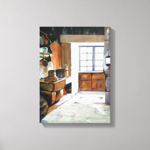 Rincón gallego/Recuncho galego/Galicische hoek Canvas Afdruk