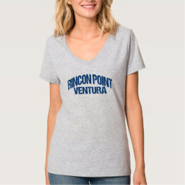 Rincon Point Ventura Californië Retro Surfende Gol T-shirt
