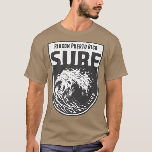 Rincon Puerto Rico Surf Souvenir Surfing Gift T-shirt (Voorkant)