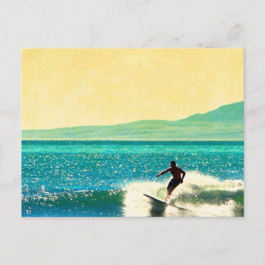 Rincon Surfer Briefkaart (Voorkant)