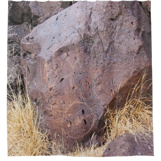 Rinconada Canyon Petroglyph Douchegordijn (Voorkant)