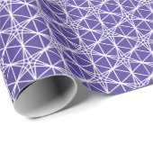 Rindo bloempatroon japan traditionele witte lijn cadeaupapier (Rol Hoek)