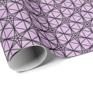 Rindo bloempatroon japan traditionele zwarte lijn cadeaupapier