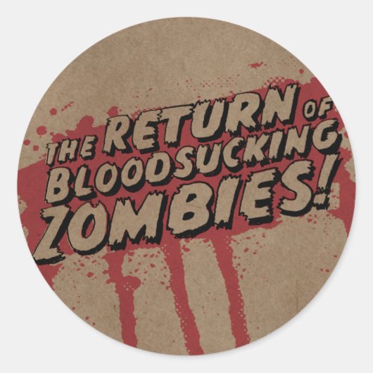 Rindschwein - Buttons "Zombies" Ronde Sticker (Voorkant)