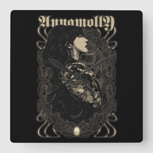 Rindu Vierkante Klok (Voorkant)