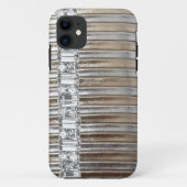 Rinestones Silver & Gold faux Leather IPHONE CASE (Achterkant)