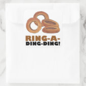 Ring-a-Ding-Bride Verloving Bachelorette Vierkante Sticker (Tas)