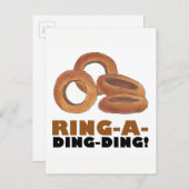 Ring-a-Ding-Ding Bruids Verlovingsfeestje voor de  Aankondigingskaart (Voorkant / Achterkant)