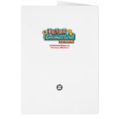Ring-A-Ding-Ding Neon Teken Retro Kerst Kaart (Achterkant)
