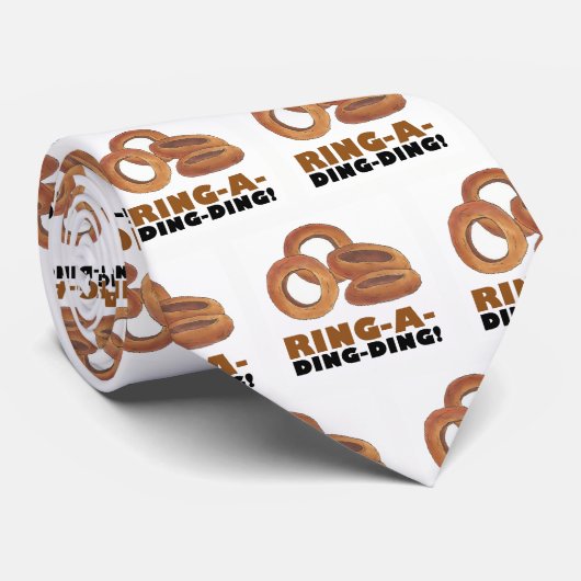 Ring-a-Ding-Ding Onion Funny Groom Wedding Gift Stropdas (Opgerold)