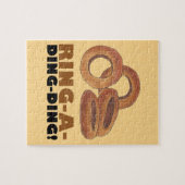 Ring-A-Ding-Ding Onion Ring Rings Junk Food Foodie Legpuzzel (Horizontaal)