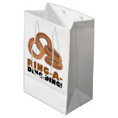 Ring-a-Ding-Ding Onion Wedding Verloving Congrats Medium Cadeauzakje (Achterkant Gekanteld)