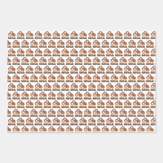 RING A DING DING Uienringen Grappige Foodie Bruilo Inpakpapier Vel (Voorkant)