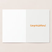 Ring-a-Ding-Ding Uienringen Verlovingscongratulati Folie Kaarten (Binnen)