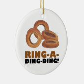 Ring-a-Ding-Verloving Vrijgezellenfeest Wedding Keramisch Ornament (Rechts)