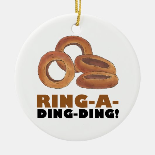 Ring-a-Ding-Verloving Vrijgezellenfeest Wedding Keramisch Ornament (Voorkant)