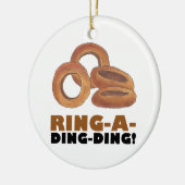 Ring-a-Ding-Verloving Vrijgezellenfeest Wedding Keramisch Ornament (Links)