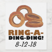 Ring-a-Ding Verloving Wedding Vrijgezellenfeest Wijn Etiket (Enkel label)