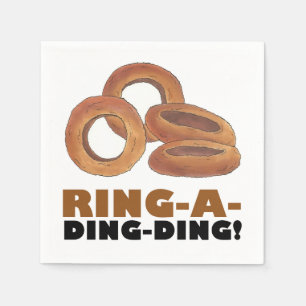 Ring-a-Ding-Wedding Verloving Bachelorette Servetten